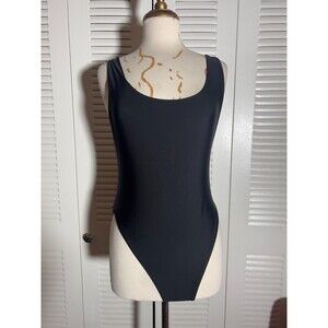 Aerie One Piece Bathing Suit Size XL Women's Modern Black Cut Out Swimsuit